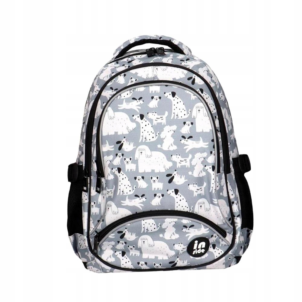 Školský batoh Inside 16" pre žiakov 1. až 3. triedy - sivý